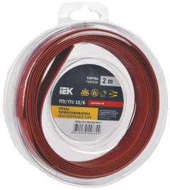 Трубка термоусадочная ТТУ нг-LS 12/6 красн. (уп.2м) IEK UDR12-012-006-002-K04-T Трубка термоусадочная ТТУ нг-LS 12/6 красн. (уп.2м) IEK UDR12-012-006-002-K04-T
