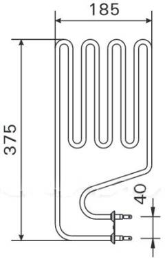Harvia ТЭН для электрокаменки Compact JM25(E) Compact JM30(Е) 1500W/230V артикул ZSJ-110