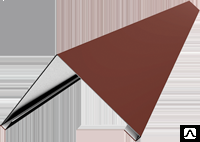 Планка конька плоского 150х150х2000 Призма,CLOUDY 35 мкм, Пластизол 200 мкм, ECOSTEEL 30 мкм Планка конька плоского 150х150х2000 Призма,CLOUDY 35 мкм, Пластизол 200 мкм, ECOSTEEL 30 мкм