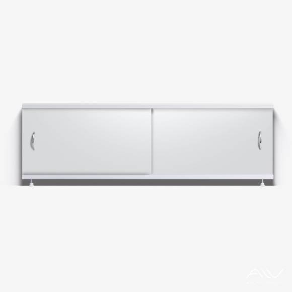 Экран под ванну Classic Plus 150 раздвижной, белый, пластиковый на алюминиевом профиле