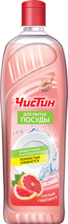 Средство для мытья посуды Чистин спелый грейпфрут, 1000 мл
