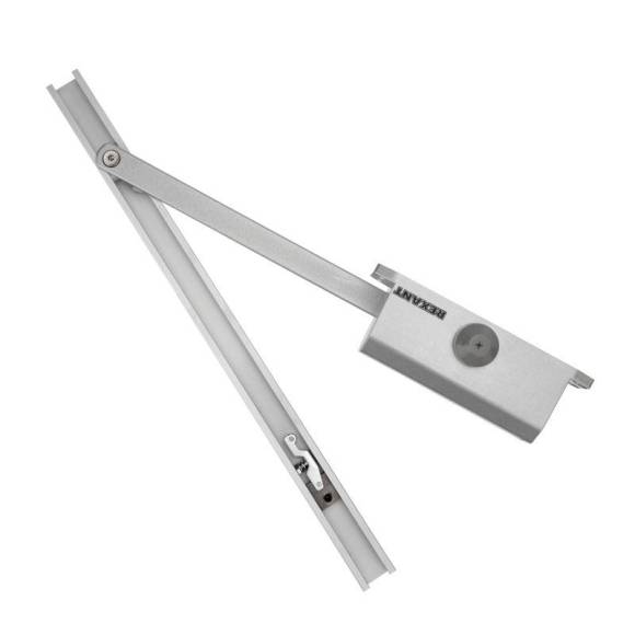 Доводчик дверной со скользящей тягой для установки на дверь весом до 65кг Rexant 46-0511 Доводчик дверной со скользящей тягой для установки на дверь весом до 65кг Rexant 46-0511