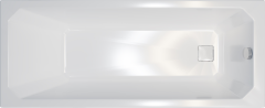 Акриловая ванна DIWO Элиста без опоры 180x80 см, пристенная, белая