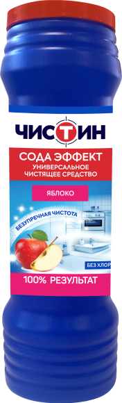 Универсальное моющее средство Чистин чистящий порошок, яблоко, 400 г