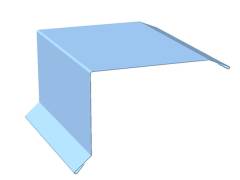 Планка угла наружного 115х115х2000 Оцинковка