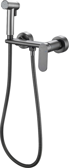 Гигиенический душ Haiba HB5516-3 со смесителем, оружейная сталь