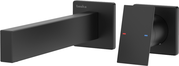 Смеситель для раковины Teska Alax E5308 С ВНУТРЕННЕЙ ЧАСТЬЮ, черный матовый