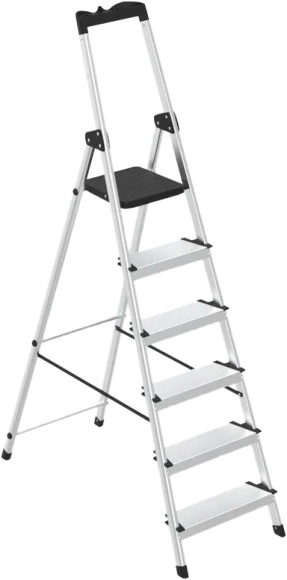 Стремянка Zalger 211-6 6 ступеней, односторонняя