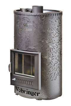 Печь для бани Ферингер ПФ 'До 25 м3' Уют топка из парной Дуб (Черный)