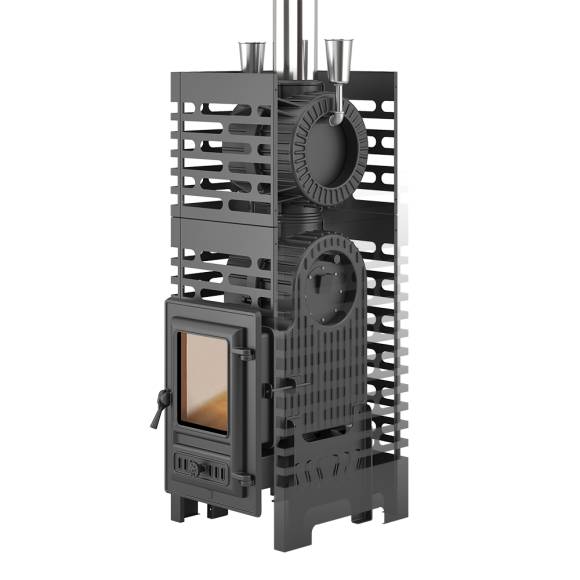 Печь для бани ASTON «Шторм Турбопар» б/в (чугун)