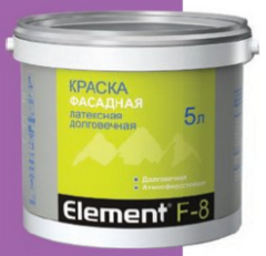 Элемент F-8 5л фасадная латексная