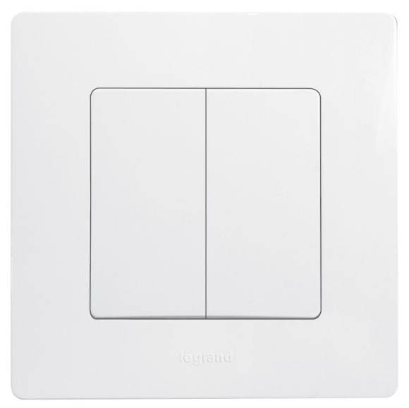 Выключатель 2-кл. СП Etika 10А IP20 250В 10AX безвинтов. зажимы механизм бел. Leg 672202 Выключатель 2-кл. СП Etika 10А IP20 250В 10AX безвинтов. зажимы механизм бел. Leg 672202