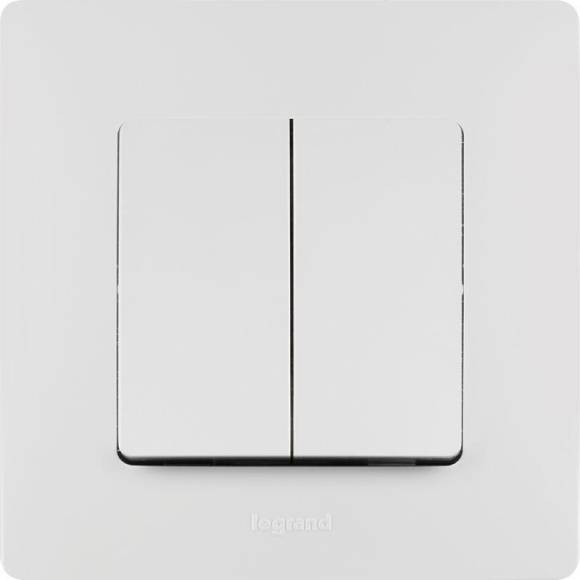 Выключатель 2-кл. СП Etika 10А IP20 250В 10AX безвинтов. зажимы механизм бел. Leg 672202 Выключатель 2-кл. СП Etika 10А IP20 250В 10AX безвинтов. зажимы механизм бел. Leg 672202