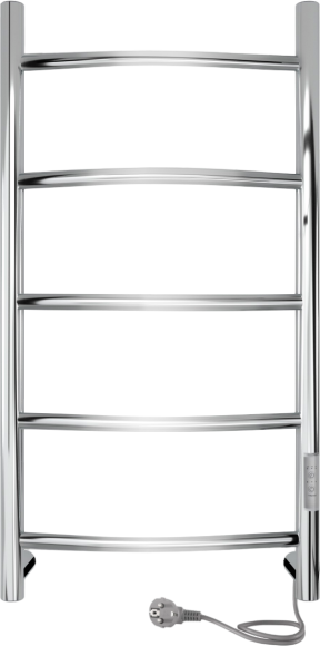 Полотенцесушитель электрический Indigo Arc Lux LCALE70-30Rt серебристый