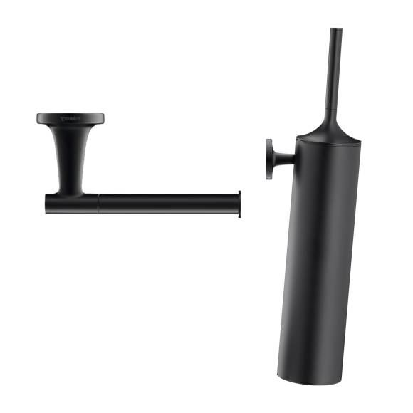 Набор Держатель Duravit Starck T 0099374600 черный + Ершик 0099464600 подвесной, черный
