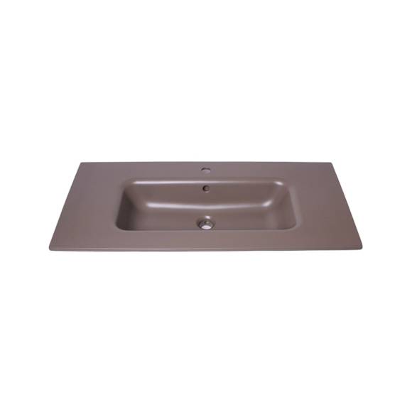 Мебельная раковина Plumberia Selection Ixo ceramica 100 матовая касторо