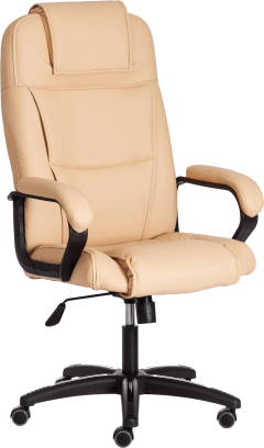 Кресло руководителя TetChair Bergamo 22, кожзам бежевый 36-34 Кресло руководителя TetChair Bergamo 22, кожзам бежевый 36-34