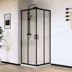 Душевой уголок Vincea City VSS-5CT900CLB 90х90 см, профиль черный, стекло прозрачное Душевой уголок Vincea City VSS-5CT900CLB 90х90 см, профиль черный, стекло прозрачное