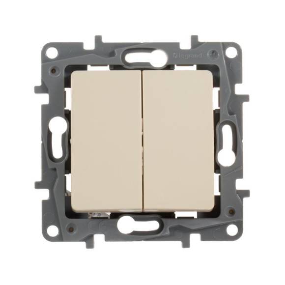 Выключатель 2-кл. СП Etika 10А IP20 250В 10AX безвинтов. зажимы механизм сл. кость Leg 672302 Выключатель 2-кл. СП Etika 10А IP20 250В 10AX безвинтов. зажимы механизм сл. кость Leg 672302