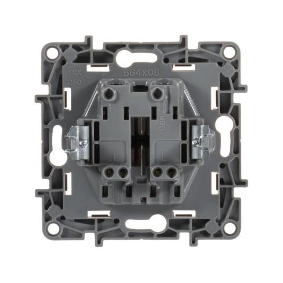 Выключатель 2-кл. СП Etika 10А IP20 250В 10AX безвинтов. зажимы механизм сл. кость Leg 672302 Выключатель 2-кл. СП Etika 10А IP20 250В 10AX безвинтов. зажимы механизм сл. кость Leg 672302