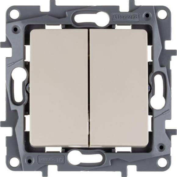 Выключатель 2-кл. СП Etika 10А IP20 250В 10AX безвинтов. зажимы механизм сл. кость Leg 672302 Выключатель 2-кл. СП Etika 10А IP20 250В 10AX безвинтов. зажимы механизм сл. кость Leg 672302