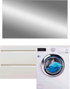 Мебель для ванной комнаты Style Line Даллас 140 L Люкс Plus подвесная, зеркало DIWO Элиста Мебель для ванной комнаты Style Line Даллас 140 L Люкс Plus подвесная, зеркало DIWO Элиста