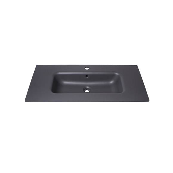 Мебельная раковина Plumberia Selection Ixo ceramica 100 матовая серый бром