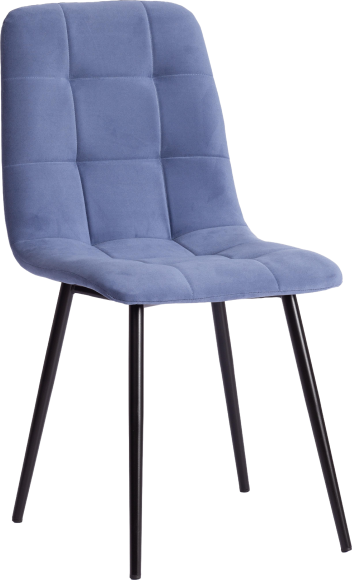 Комплект стульев TetChair Модерн Chilly Max велюр серо-голубой, ножки черные, 2 шт