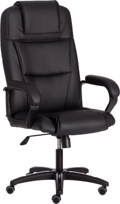 Кресло руководителя TetChair Bergamo 22, кожзам черный 36-6 Кресло руководителя TetChair Bergamo 22, кожзам черный 36-6