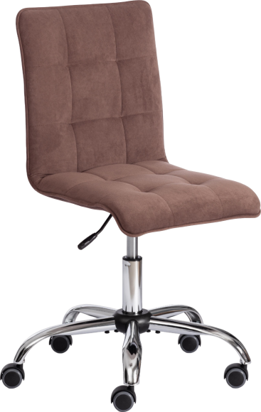 Компьютерное кресло TetChair Zero, флок коричневый 6