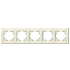 Рамка 5-м Афина универс. сл. кость (ivory) Universal A1042-I