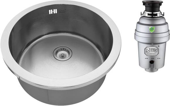 Комплект Мойка Zorg Inox RX ZR-500 + Измельчитель Inox D ZR-75 D