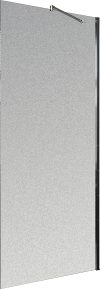 Душевая перегородка Maybahglass MGD-1357-5ш 99 см, профиль хром матовый, стекло сатин