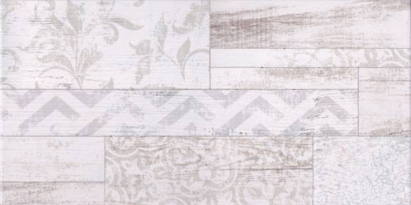 Плитка настенная Global Tile San Remo GT13VG матовая 50x25 белая, геометрия