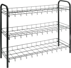 Обувница Metaltex 3-х уровневая, черная