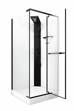 Душевая кабина Ceruttispa Mimi 90BF 90x90, профиль черный
