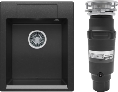 Комплект Мойка Polygran Argo 420 черная + Измельчитель Bone Crusher BC 910-SL-Slim Line Комплект Мойка Polygran Argo 420 черная + Измельчитель Bone Crusher BC 910-SL-Slim Line