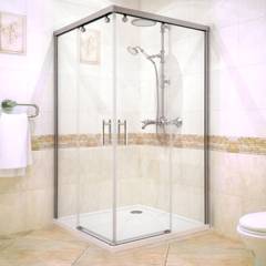 Душевой уголок GuteWetter Slide Rectan GK-864 правая 90x85 см стекло бесцветное, профиль хром