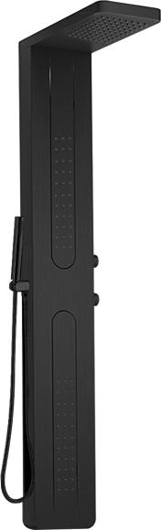 Душевая панель Ceruttispa Vettore B CT8993 черная матовая