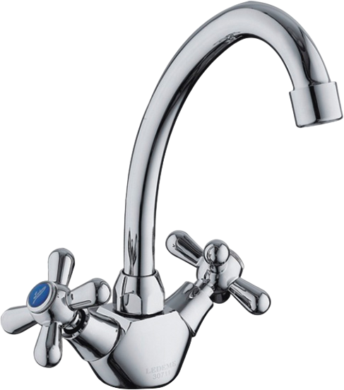 Смеситель для кухни Ledeme H18 L4118-2 хром
