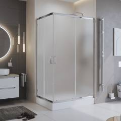 Душевой уголок BelBagno Uno -195 AH 2 120/90 P C Cr стекло текстурное Душевой уголок BelBagno Uno -195 AH 2 120/90 P C Cr стекло текстурное