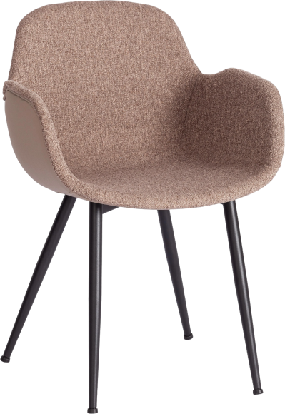 Комплект стульев TetChair Модерн Valentino ткань brown, спинка экокожа, 2 шт