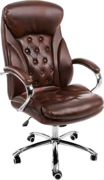 Кресло руководителя Woodville Rich коричневое