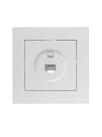 Розетка компьютерная 1-м СП Vesna механизм бел. LEZARD 742-0288-139 Розетка компьютерная 1-м СП Vesna механизм бел. LEZARD 742-0288-139