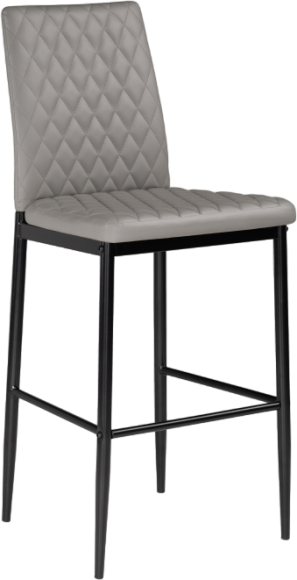 Барный стул Woodville Teon gray, ножки black
