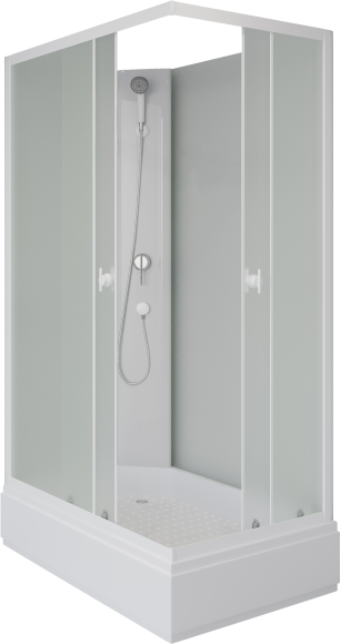 Душевая кабина Niagara Promo P100/80/26Q/MT/BK 100х80 см, без крыши
