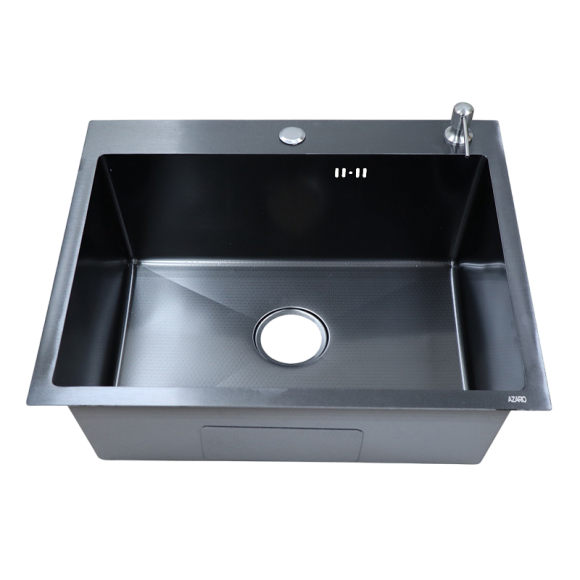 Комплект AZARIO Nicole AZB5050H1 нержавеющая сталь черная, соты, с дозатором