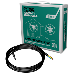 Греющий кабель IQ Watt IQ OUTDOOR CW, 180 м, 30 Вт, для систем антиобледенения и снеготаяния