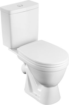 Унитаз-компакт напольный Santek Уно 1WH501613 с микролифтом, косой выпуск