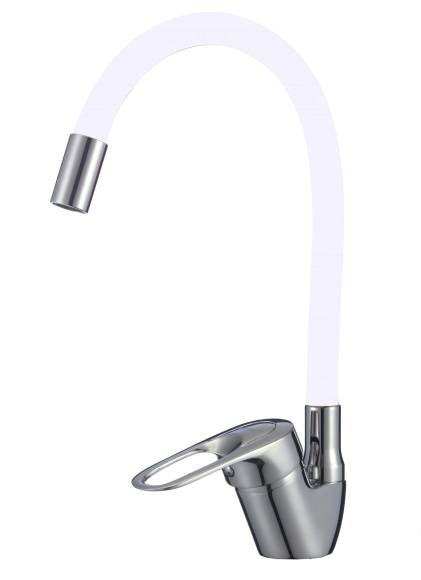 Смеситель для кухни Fmark FM4104-02 с гибким изливом, хром